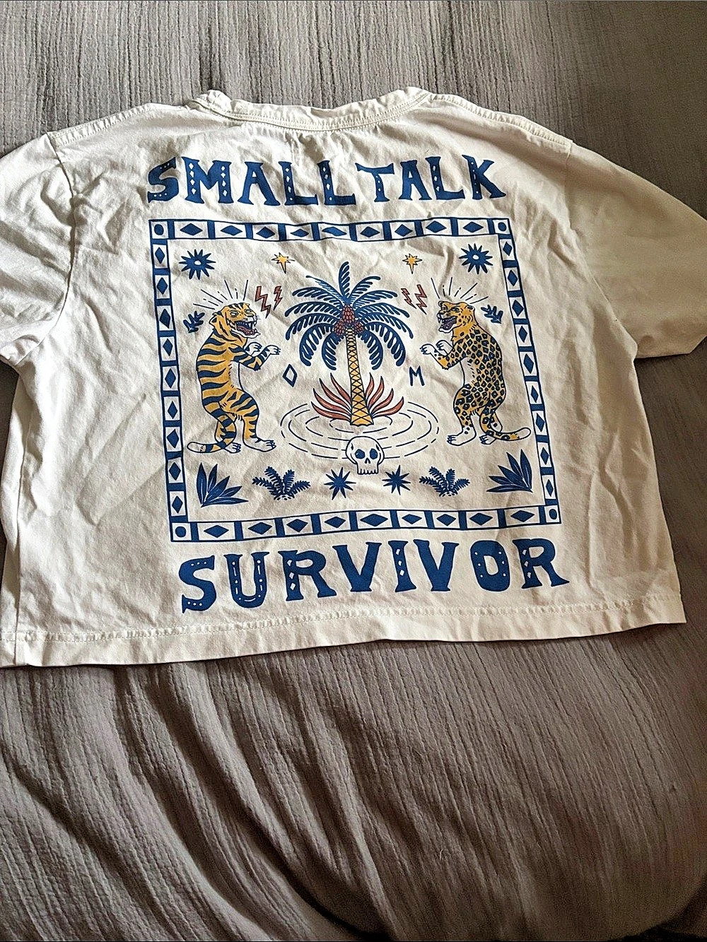 Octopied mind Graphic Short Sleeve Tee in White Size Small